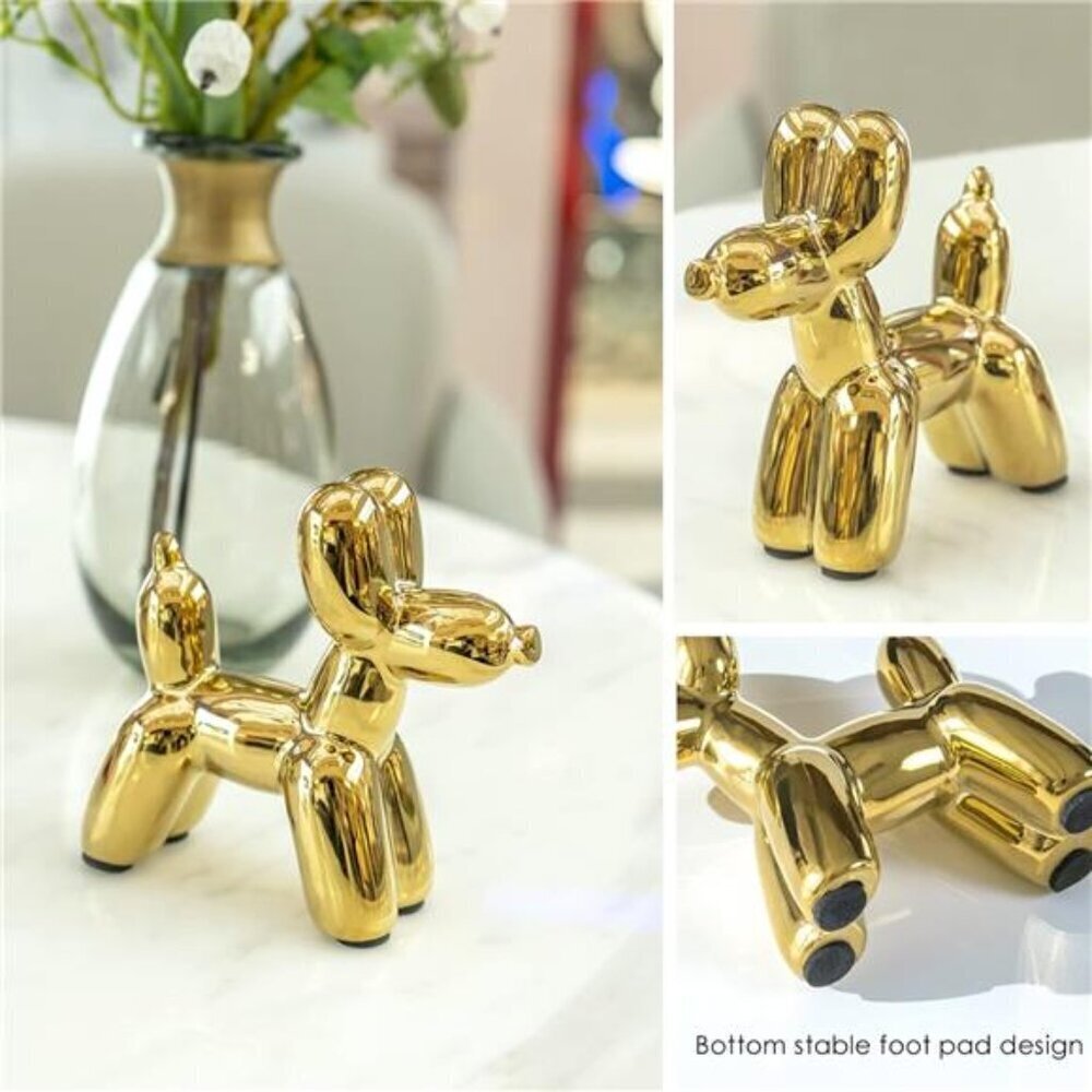 Ceramic Balloon Dog Statue Large Home Decor - Picture 5 of 7